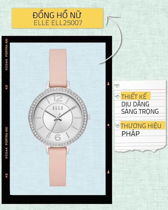 Đồng hồ Nữ Elle ELL25007 thanh lịch, nữ tính