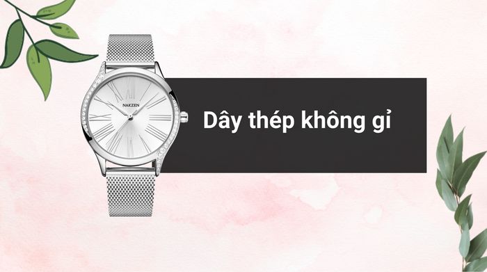 Chất liệu dây đeo của mẫu đồng hồ