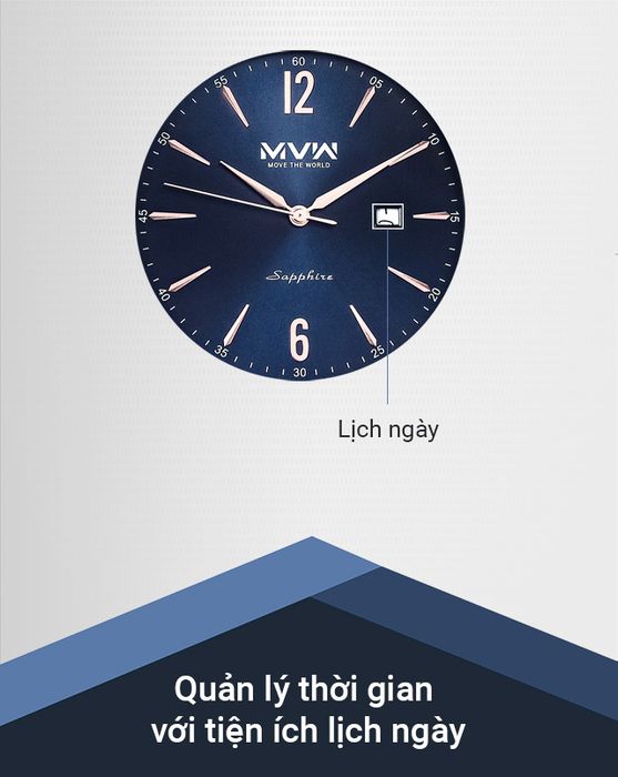 Đồng hồ Nam MVW MS069-02 tiện lợi khi quản lý thời gian