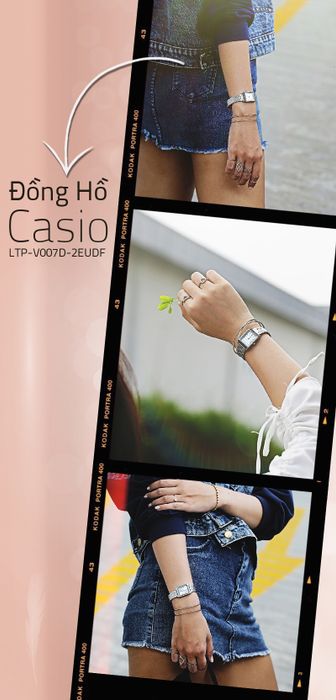 Đồng hồ Nữ Casio LTP-V007D-2EUDF thanh lịch, đơn giản
