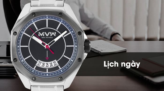 Đồng hồ nam MVW MS022-01 có lịch ngày tiện dụng