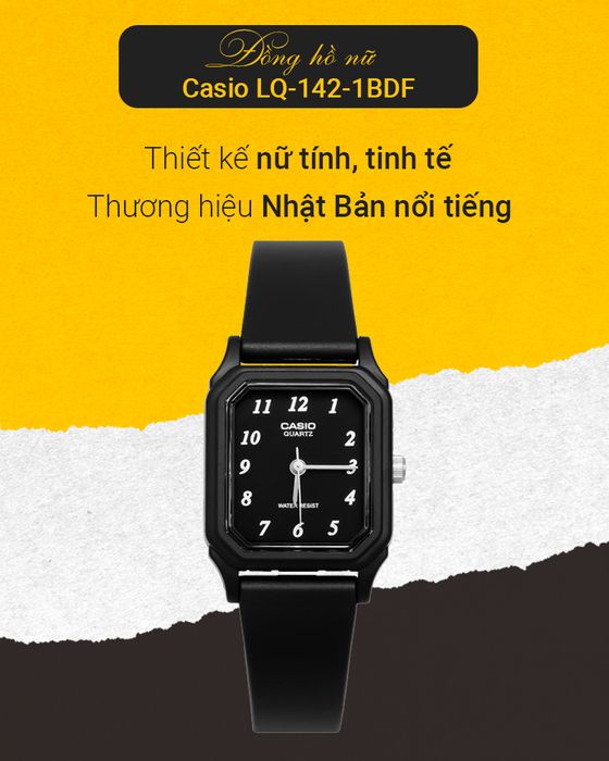 Tổng quan về đồng hồ Nữ Casio LQ-142-1BDF