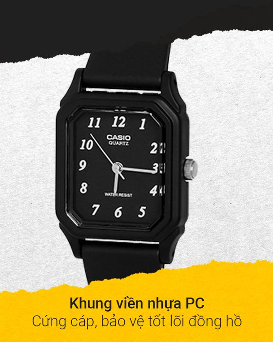 Đồng hồ Nữ Casio LQ-142-1BDF có khung viền nhựa PC