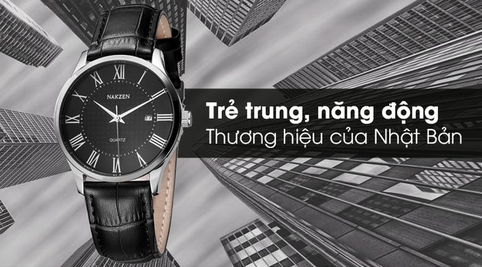 Đồng hồ nam Nakzen SL4043GBK-1 mang nét trẻ trung