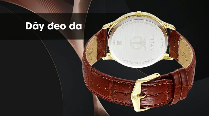 Đồng hồ nam Titan 1775YL01 có dây đeo êm ái