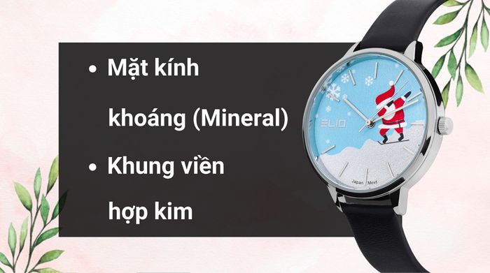 Chất liệu mặt kính và khung viền của mẫu đồng hồ