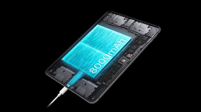 Trang bị viên pin lớn và có sạc nhanh - OPPO Pad Neo