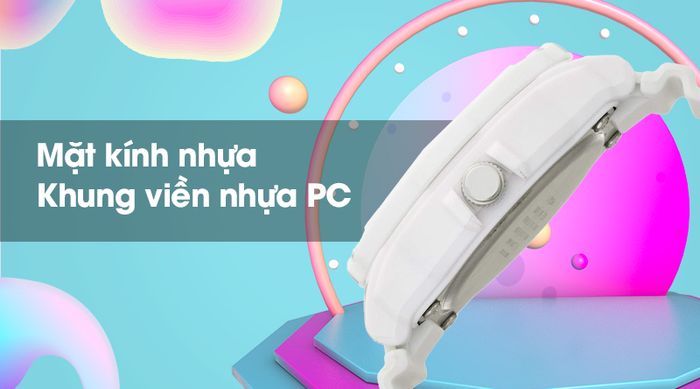 Đồng hồ nữ Casio LRW-200H-7E2VDF có lớp vỏ ngoài bền chắc