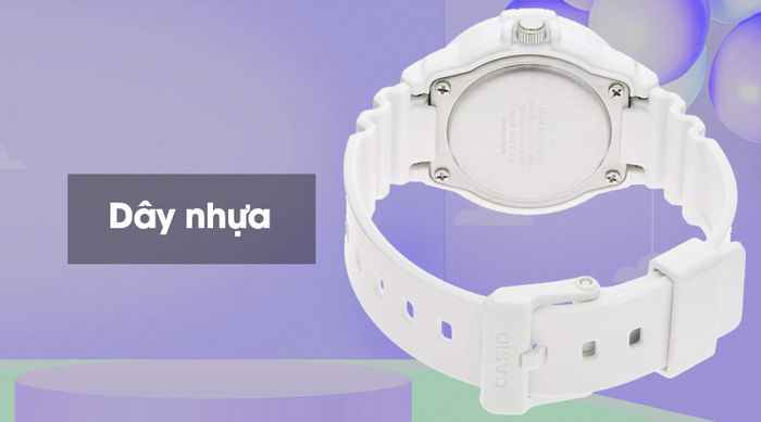 Đồng hồ nữ Casio LRW-200H-7E2VDF có dây đeo nhẹ nhàng và chống thấm nước