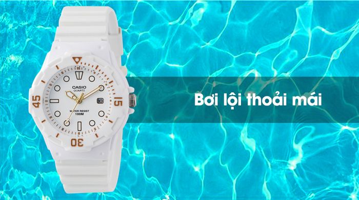 Đồng hồ nữ Casio LRW-200H-7E2VDF có hệ số chống nước 10 ATM