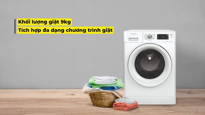 Máy có khối lượng giặt phù hợp với nhiều gia đình hiện nay