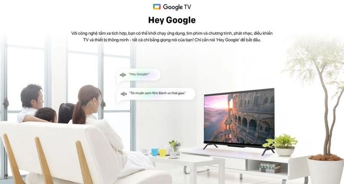 Điều khiển tivi bằng giọng nói rảnh tay
