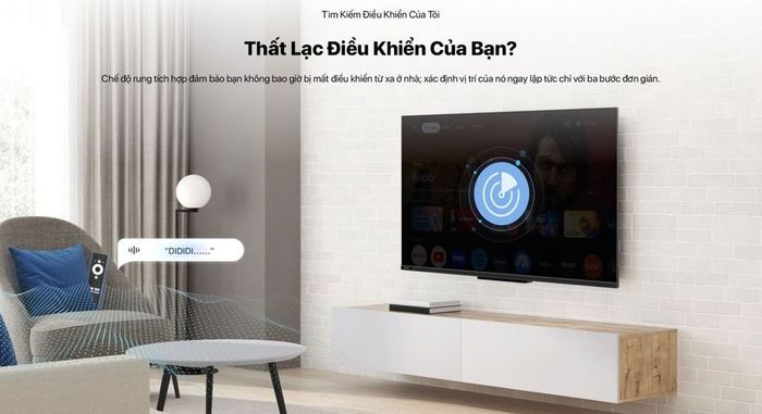 Tính năng tìm kiếm điều khiển khi thất lạc