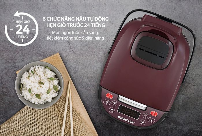 6 chức năng nấu tự động