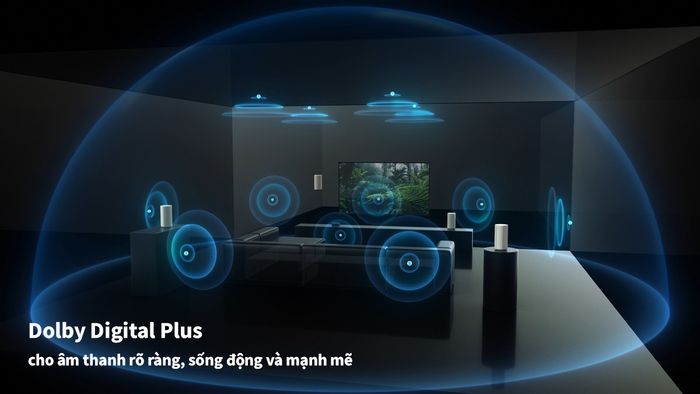 Công nghệ Dolby Digital Plus mang đến âm thanh vòm hấp dẫn