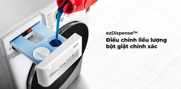 Công nghệ ezDispense tự động cân chỉnh lượng nước giặt phù hợp