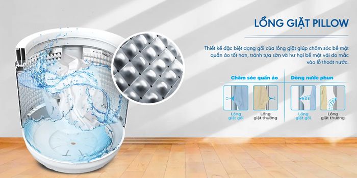 Lồng giặt dạng hình gối Pillow