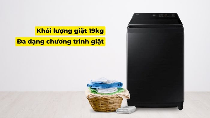 Máy sở hữu khối lượng giặt lớn
