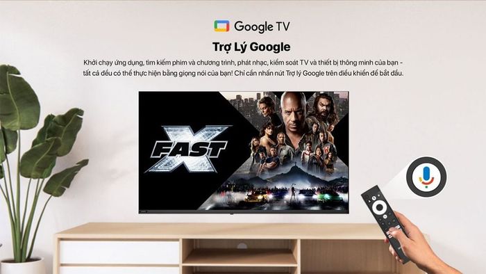 Trợ lý Google - Điều khiển bằng giọng nói thông minh tivi Skyworth E5500G