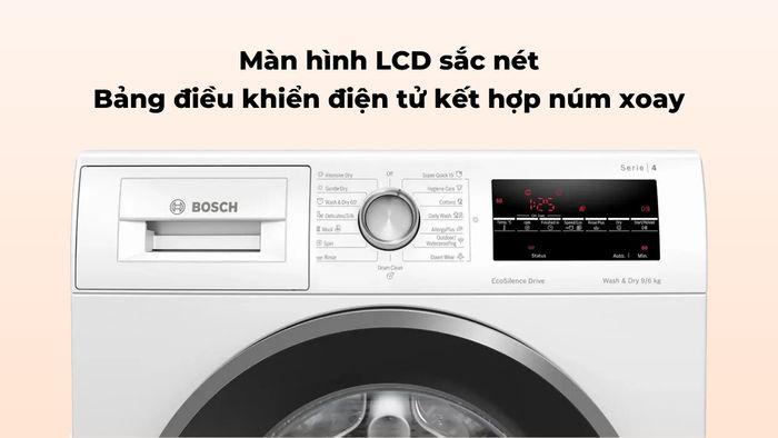 Máy giặt sấy Bosch 9/6 Kg WNA14400SG