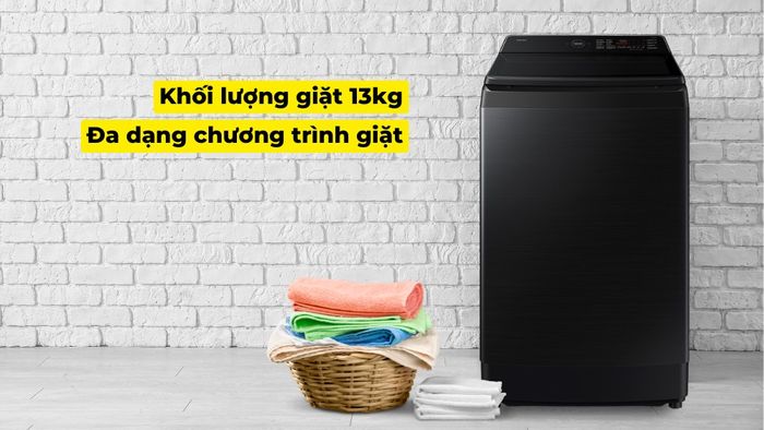 Máy sở hữu khối lượng giặt lớn