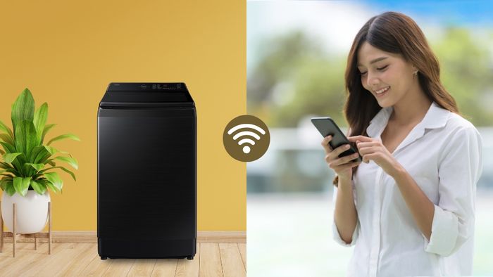 Điều khiển máy giặt từ xa qua ứng dụng SmartThings