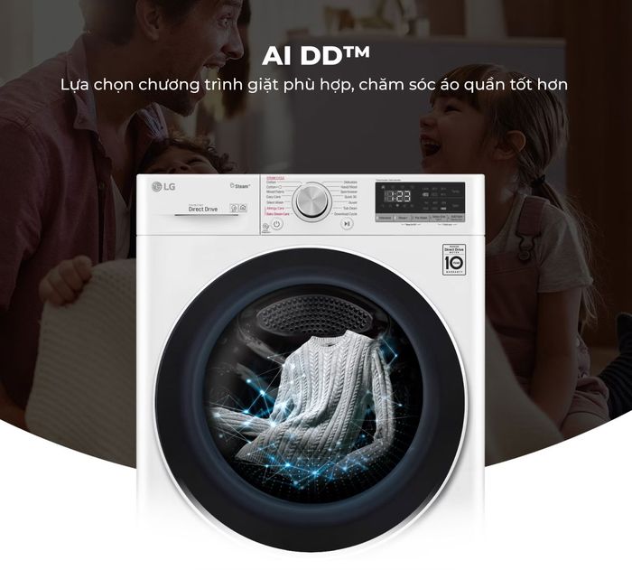 Công nghệ AI DD giúp chăm sóc quần áo tốt hơn