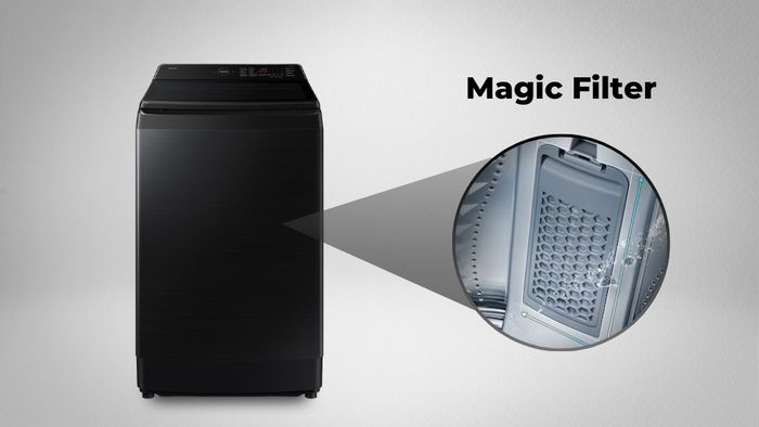 Bộ lọc Magic Filter giữ lại cặn bẩn trong quá trình giặt