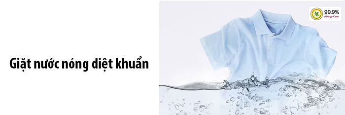 Giặt nước nóng diệt khuẩn