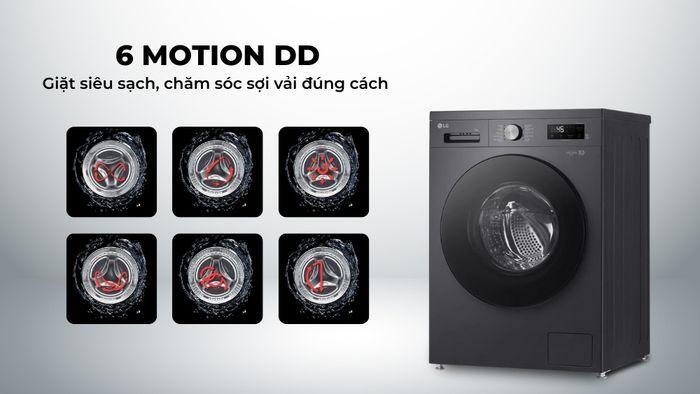Công nghệ 6 Motion DD chăm sóc sợi vải tối ưu