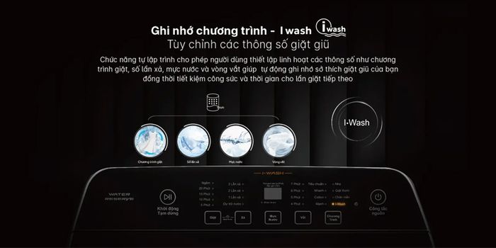 Ghi nhớ chương trình giặt