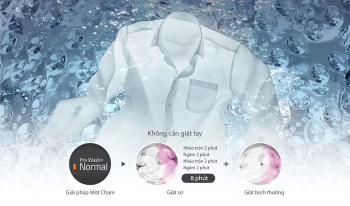 Người dùng thảnh thơi hơn với chế độ giặt sơ tự động