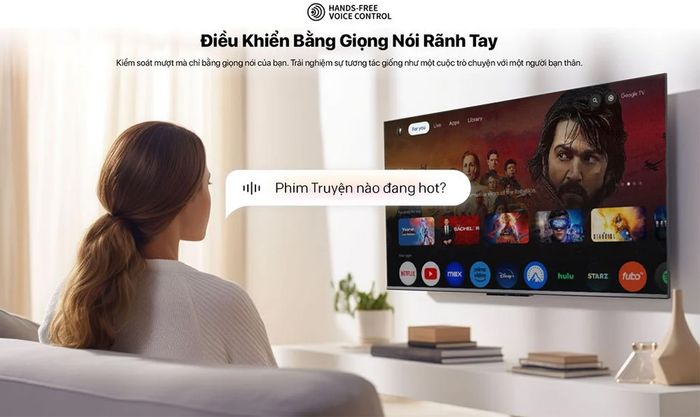 Điều khiển giọng nói rảnh tay giúp bạn sử dụng tivi tiện lợi hơn