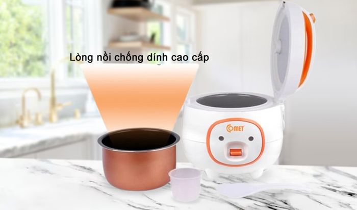 Lòng nồi cơm điện Comet CM8006 chống dính