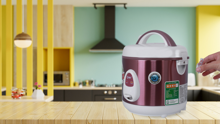 Thân nồi cơm điện Comet CM8025 bằng nhựa bền đẹp