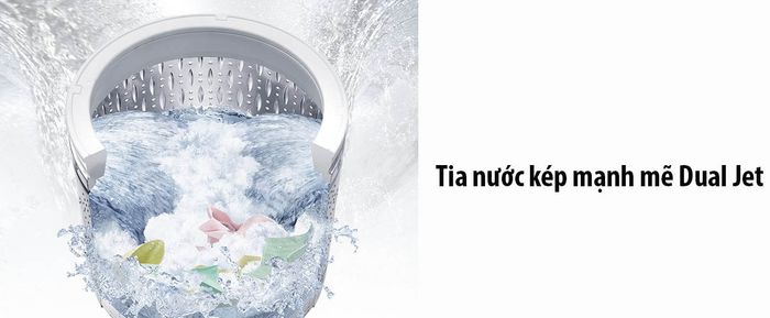 Tia nước kép mạnh mẽ Dual Jet giặt đa hướng