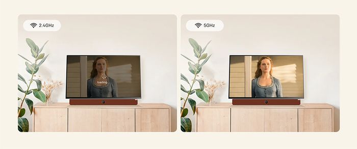 Sử dụng hai băng tần Wi-Fi tiện lợi