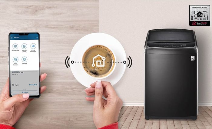 SmartThinQ hỗ trợ kết nối với smartphone