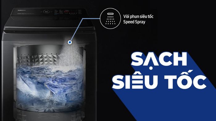 Giặt sạch siêu tốc tiết kiệm thời gian