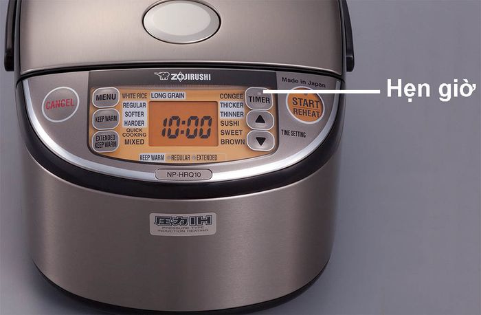 Zojirushi NP-HRQ10-XT - 1.0L có chức năng hẹn giờ