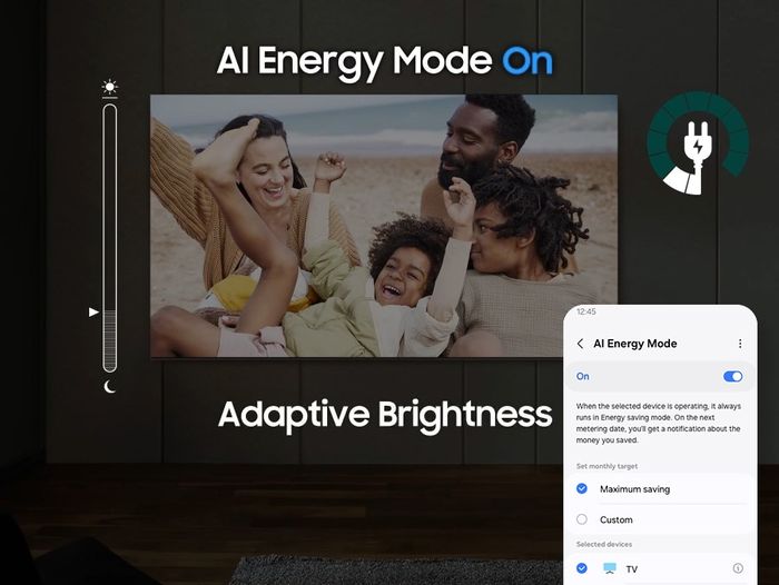 Hỗ trợ chế độ AI Energy tiết kiệm điện năng hiệu quả