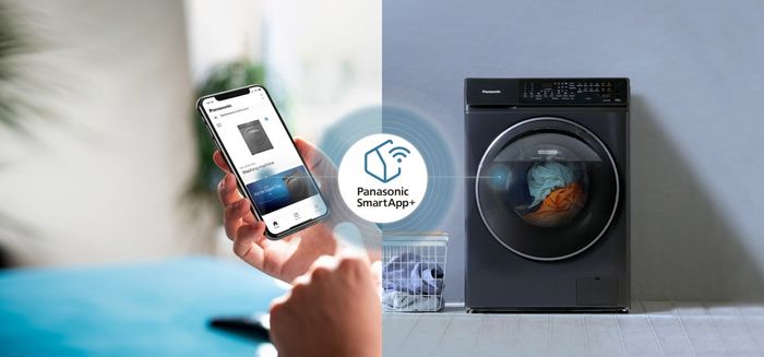 Điều khiển Máy Giặt Sấy Panasonic Inverter 10/6 Kg NA-S106FR1BV với ứng dụng Panasonic SmartApp+