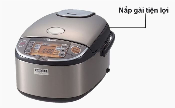 Nồi cơm điện cao tần Zojirushi NP-HRQ10-XT - 1.0L tích hợp nắp gài