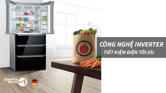 Công nghệ Inverter thông minh cho phép tủ tiết kiệm điện hiệu quả