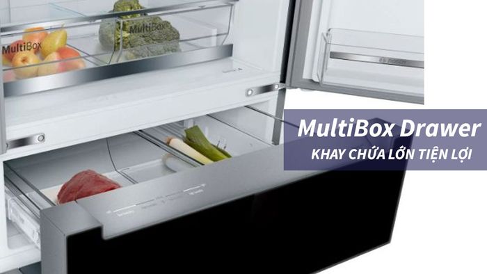 Khay chứa lớn MultiBox Drawer giúp người dùng nhân đôi sự tiện lợi