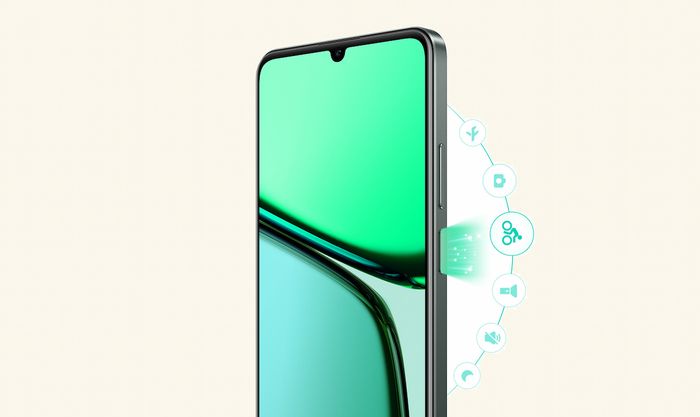 Nút Dynamic tiện lợi trên Realme C61 6GB 128GB