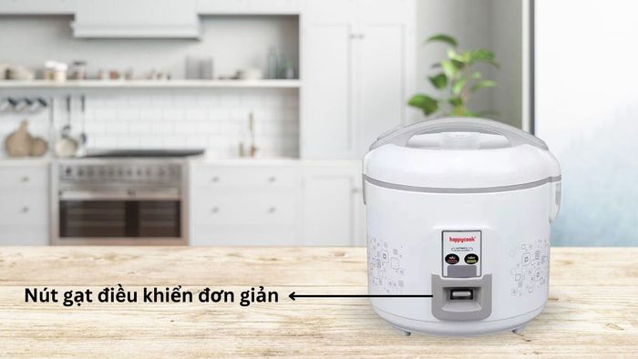 Happy Cook HCJ-300W sử dụng nút gạt điều khiển đơn giản