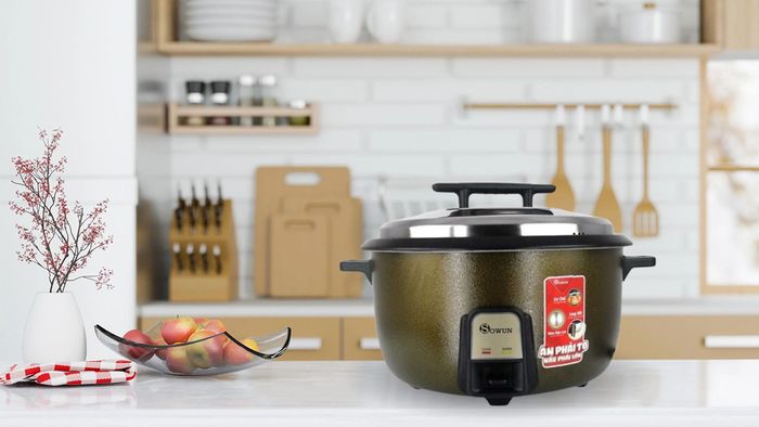 Nồi cơm điện loại cơ 10L Sowun SW69100S có thiết kế hiện đại bền chắc