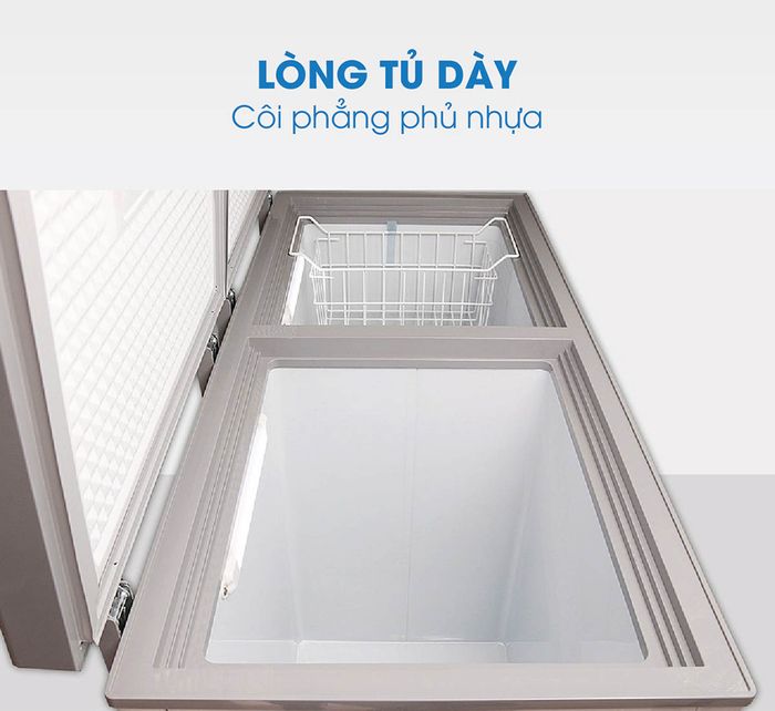 Lòng côi tủ phẳng của Tủ Đông Mát Darling Inverter DMF 4699WSI 2