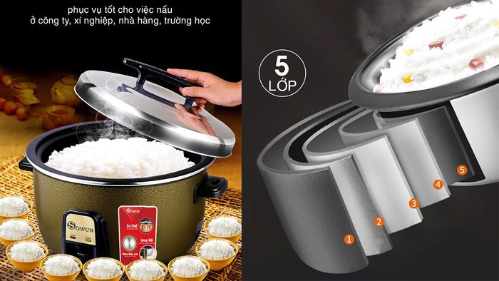 Sowun SW69100S có dung tích lớn lên đến 10 lít